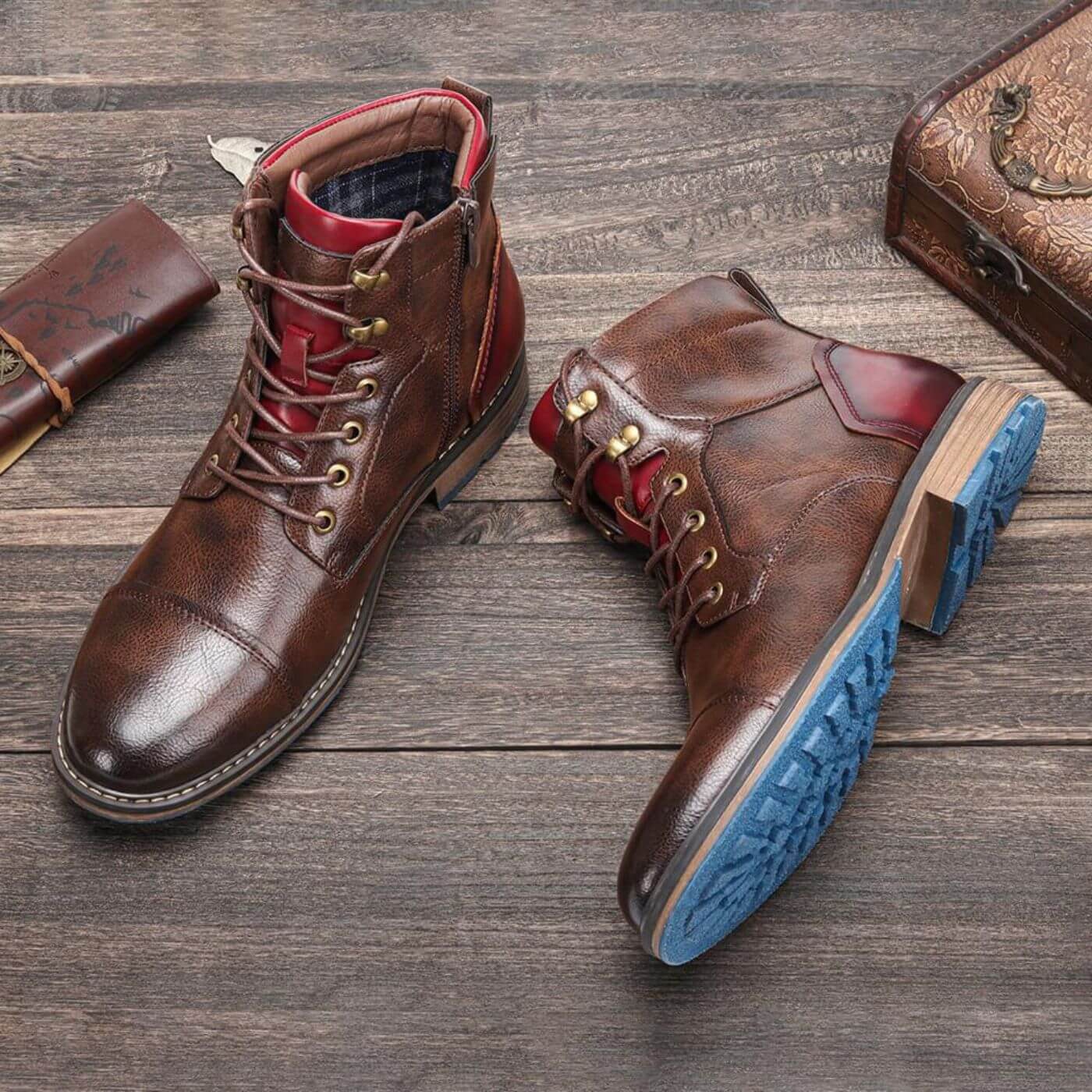 Connor | Stivali Oxford in pelle premium
