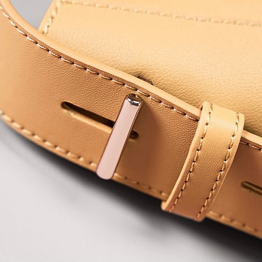 Borsa a Secchiello Oversized in Vera Pelle a Spalla e Crossbody