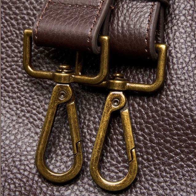 Borsa Tote Minimalista Morbida in Vera Pelle Retro