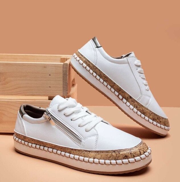 Oluchi™ Sneakers Ortopediche a Cerniera Floreali