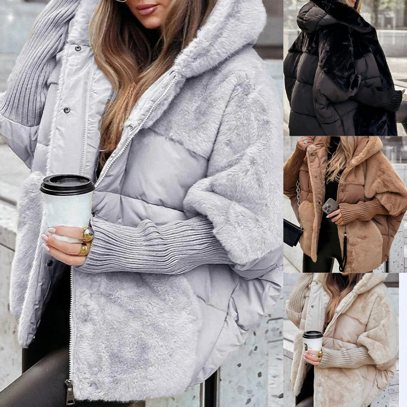 JESSIE | GIUBBOTTO PATCHWORK CON CAPPUCCIO