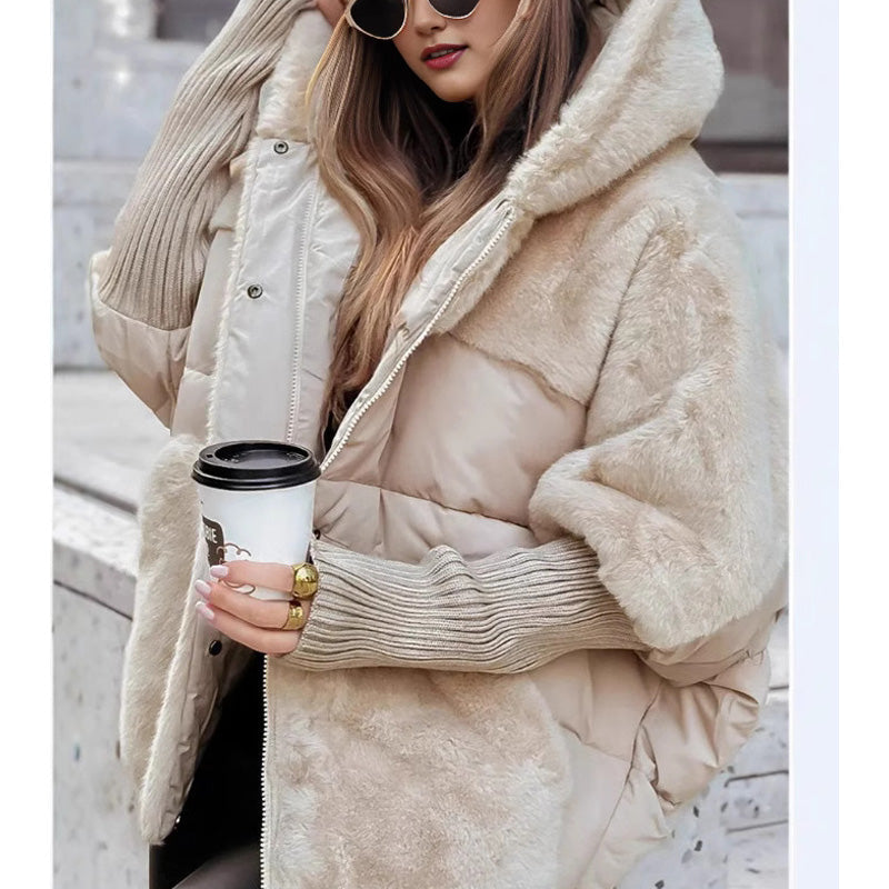 JESSIE | GIUBBOTTO PATCHWORK CON CAPPUCCIO