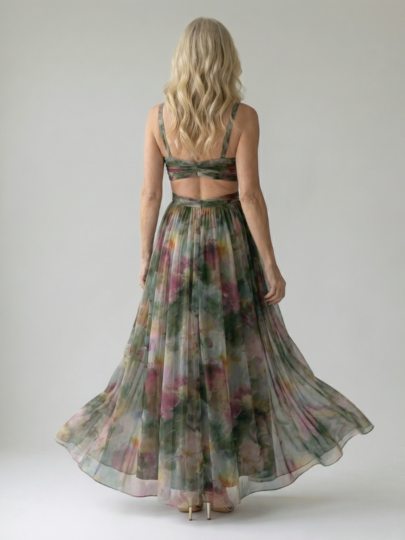 Isel | Maxi Dress Morbido a Fascia