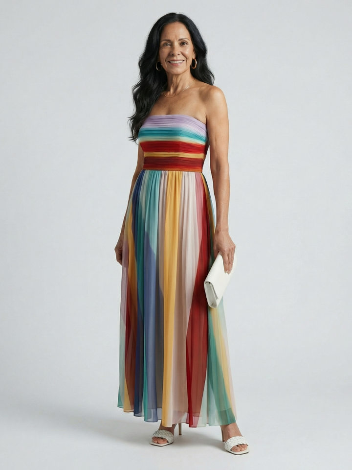 Serene | Maxi Dress a Righe Leggere