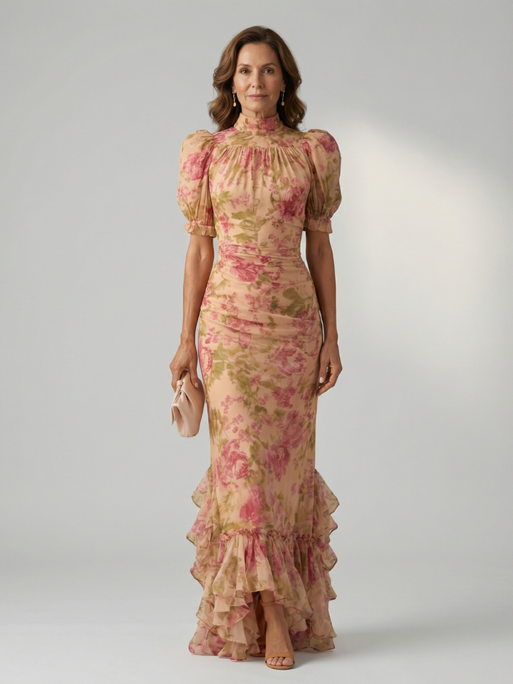 Vianne | Abito Maxi con Collo Alto Morbido