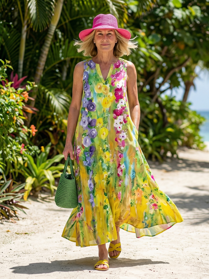 Avira | Maxi Dress Leggero a Flusso