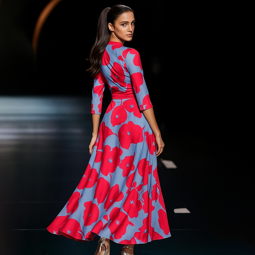 Amelia | Vestito Comodo per Ogni Giorno con Scollo a V