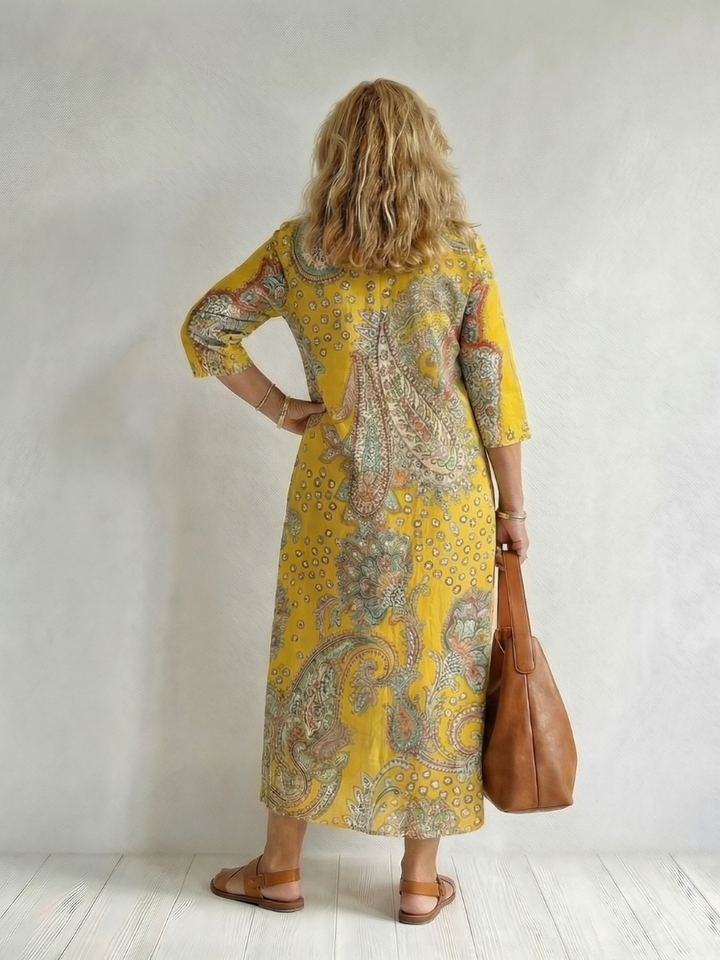 Rowan | Abito Midi Paisley Morbido