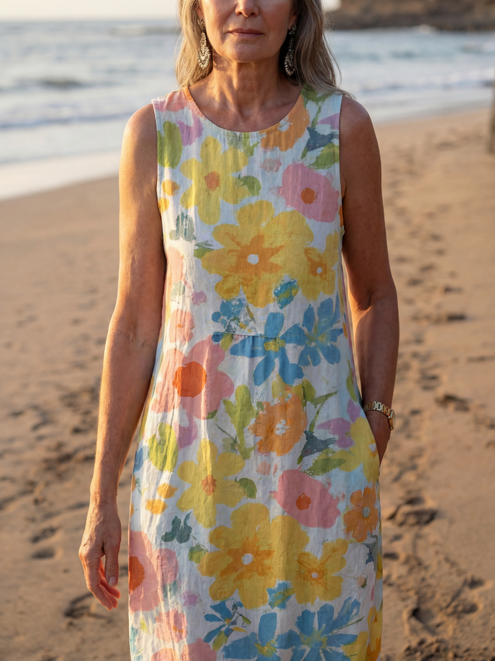 Talia | Abito Midi Texture Costiera