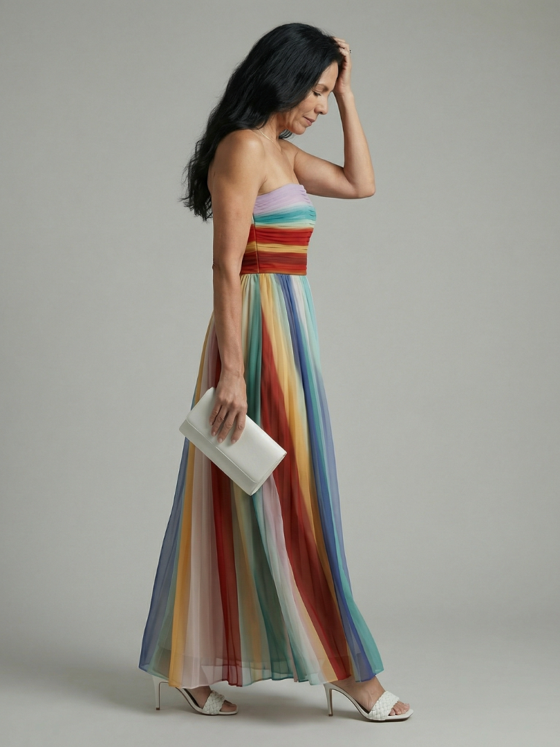 Serene | Maxi Dress a Righe Leggere