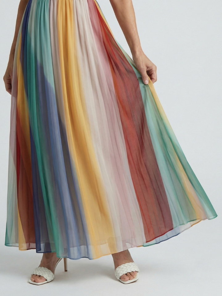 Serene | Maxi Dress a Righe Leggere