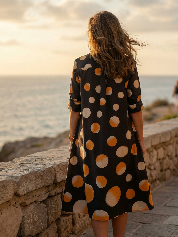Vespera | Abito a Pois al Tramonto