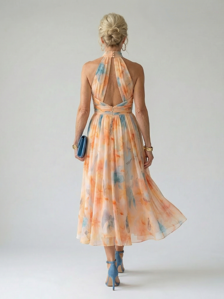 Elin | Abito Midi Halter Morbido