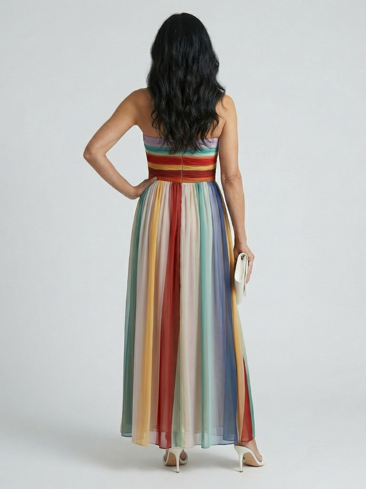 Serene | Maxi Dress a Righe Leggere