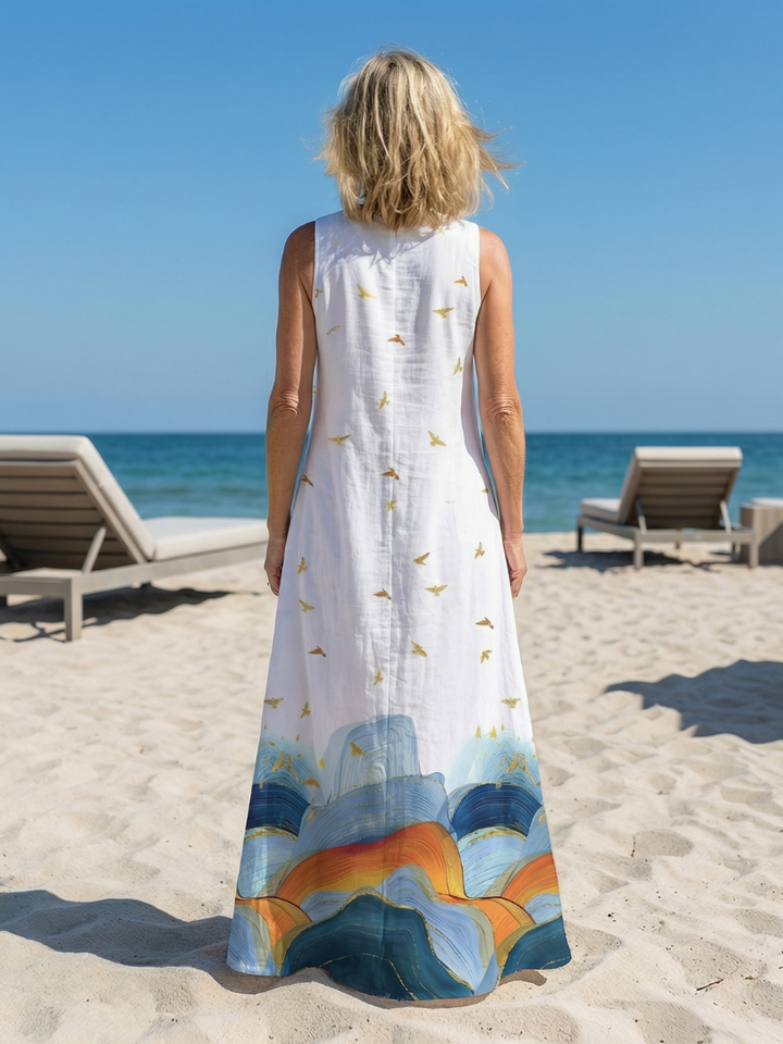 Caelia | Abito Maxi dalla Linea Serena