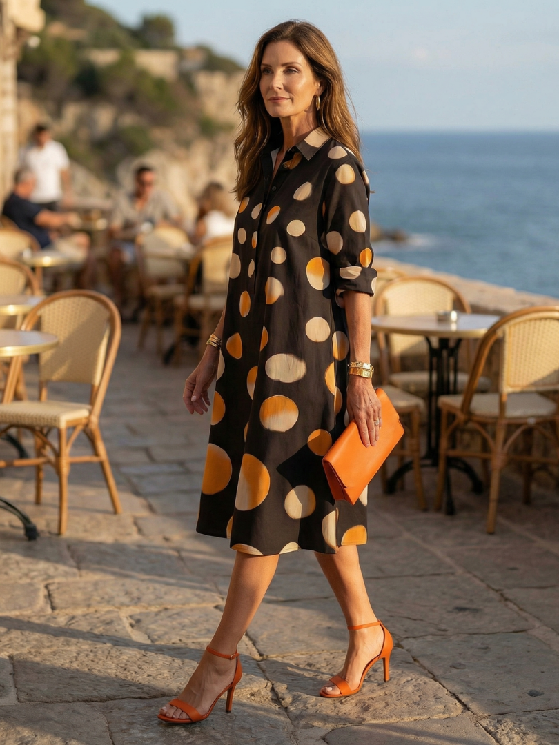Vespera | Abito a Pois al Tramonto