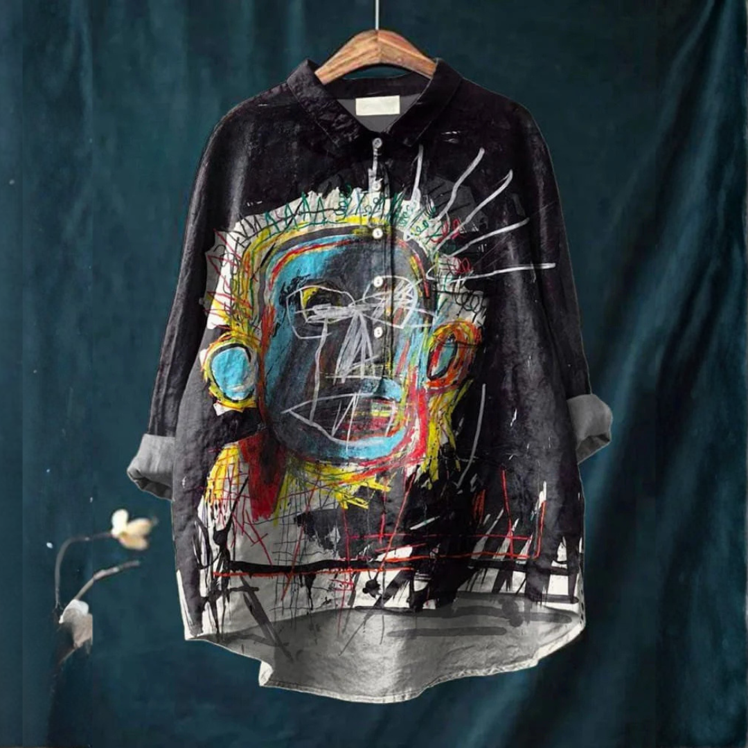 Lyra™ | Camicia in Lino Senza Tempo con Stampa