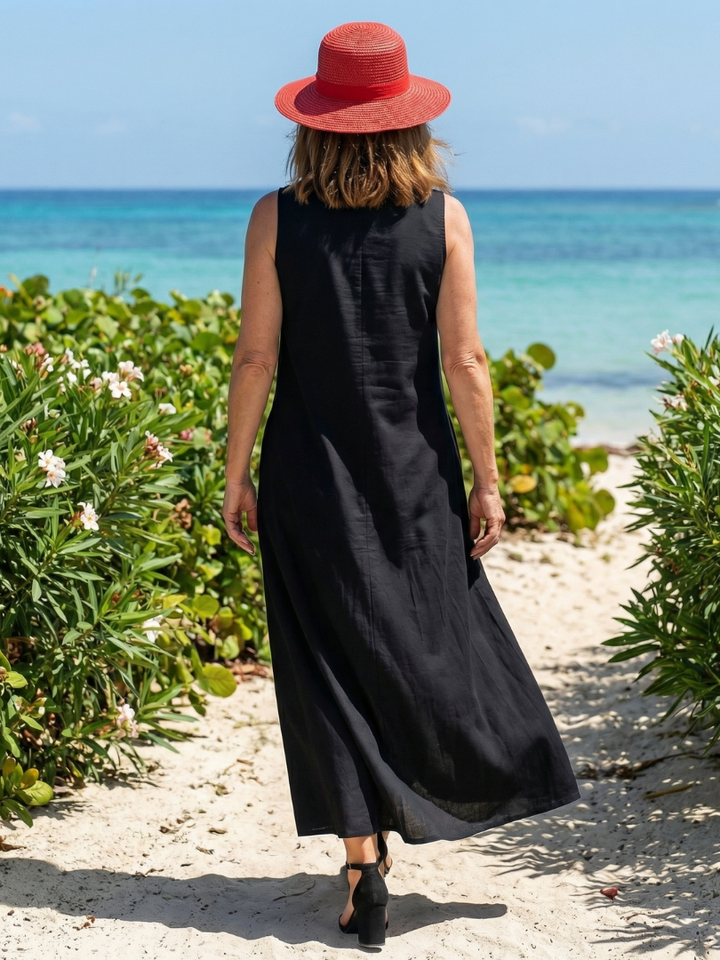 Cylia | Abito Maxi Rosa Morbida