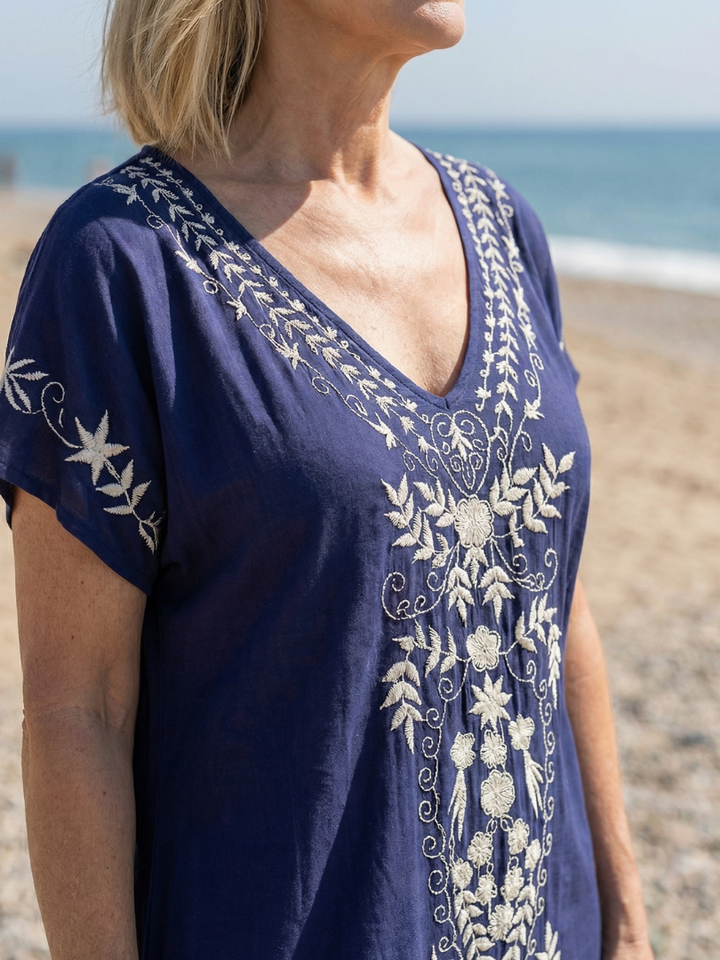 Elyra | Abito Midi Leggero con Drappeggio
