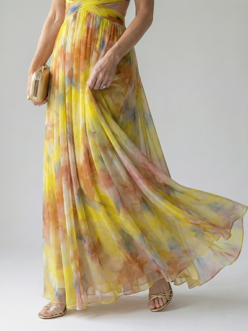 Isel | Maxi Dress Morbido a Fascia