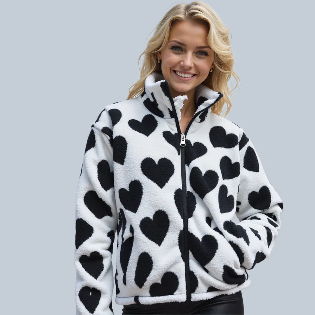 FIONA | GIACCA REVERSIBILE CUORI