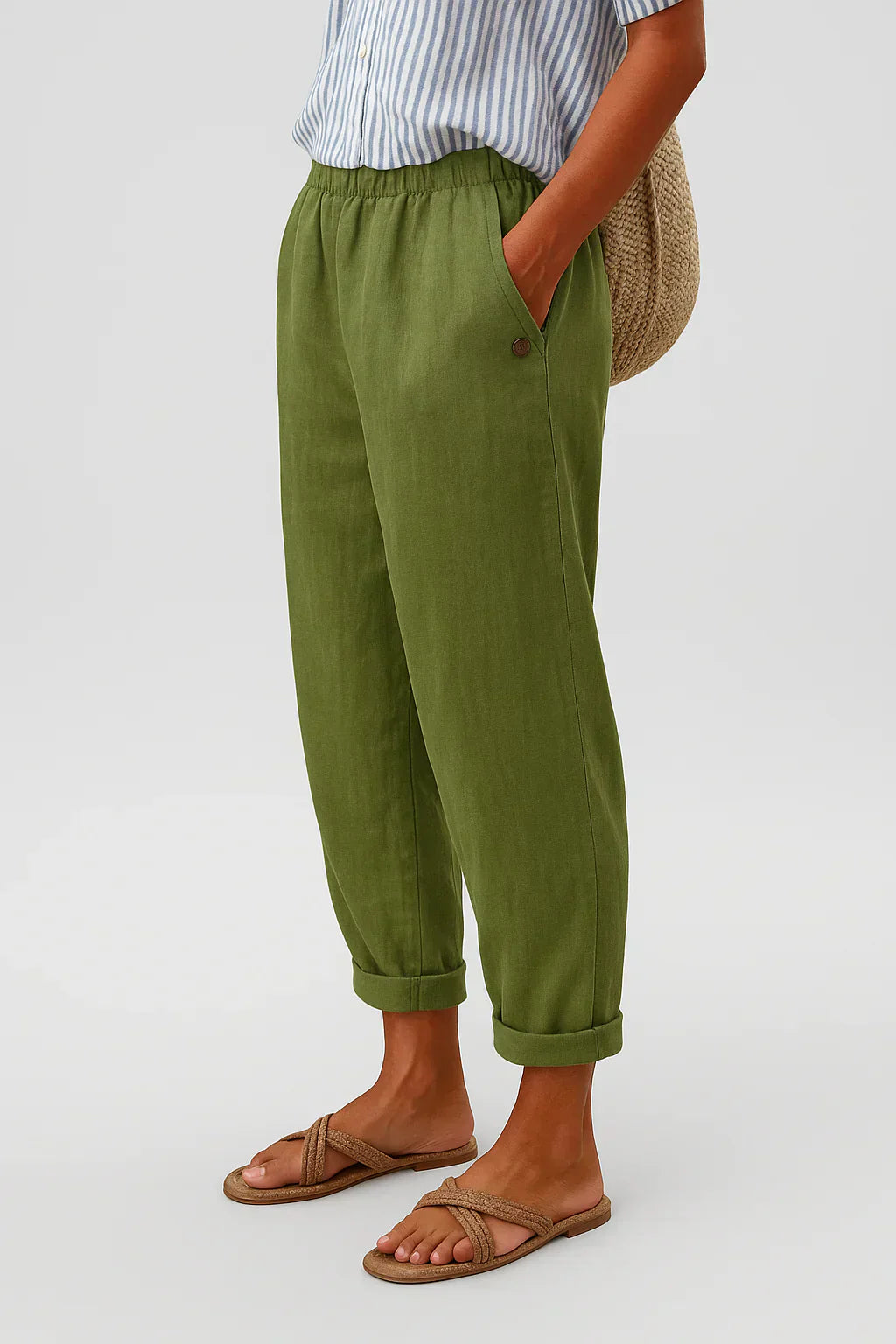 Edith | Pantaloni Confort Senza Tempo In Un Leggero Misto Lino e Cotone