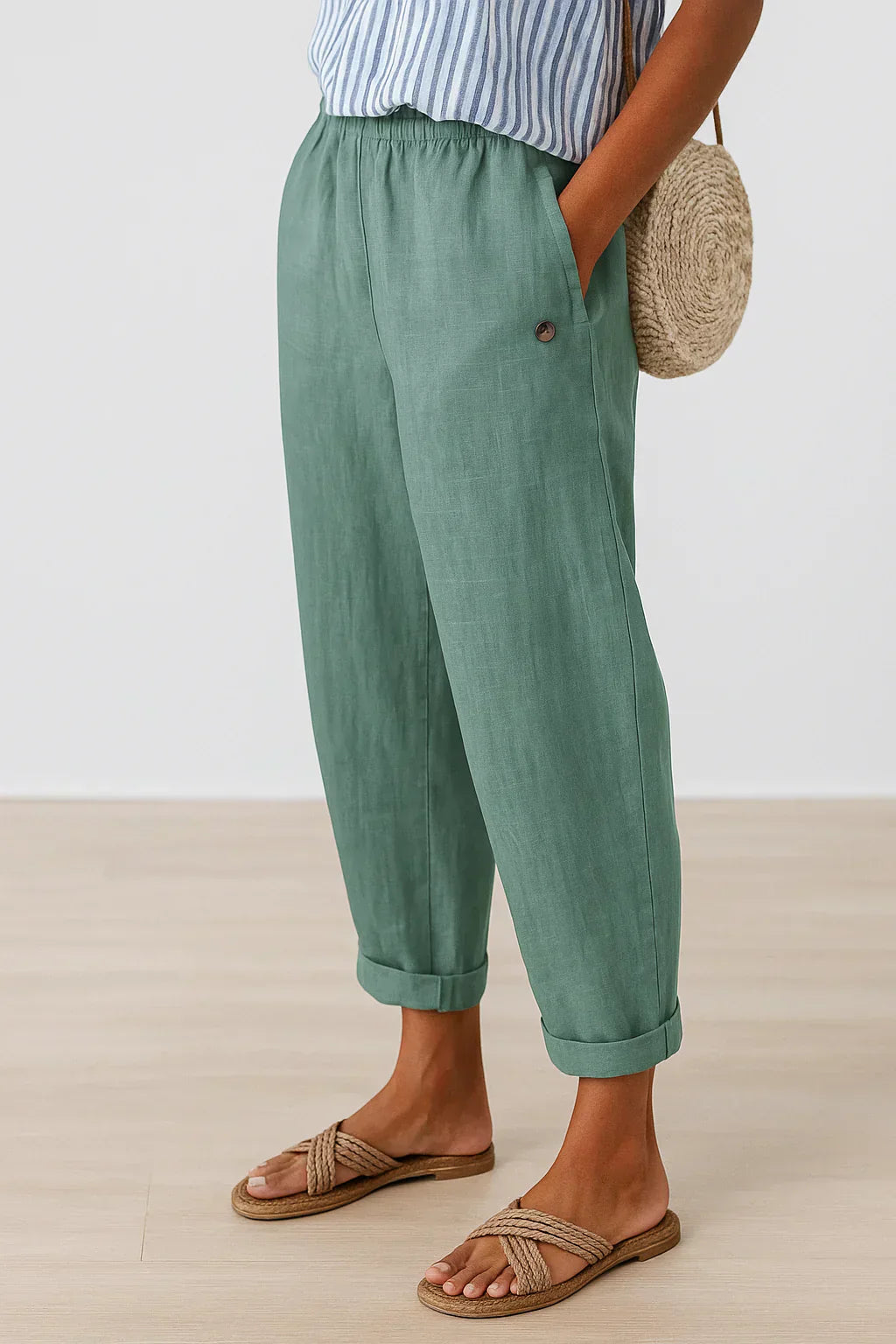 Edith | Pantaloni Confort Senza Tempo In Un Leggero Misto Lino e Cotone