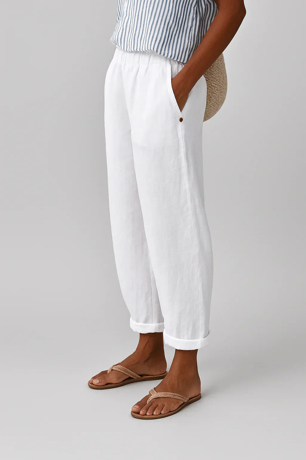 Edith | Pantaloni Confort Senza Tempo In Un Leggero Misto Lino e Cotone