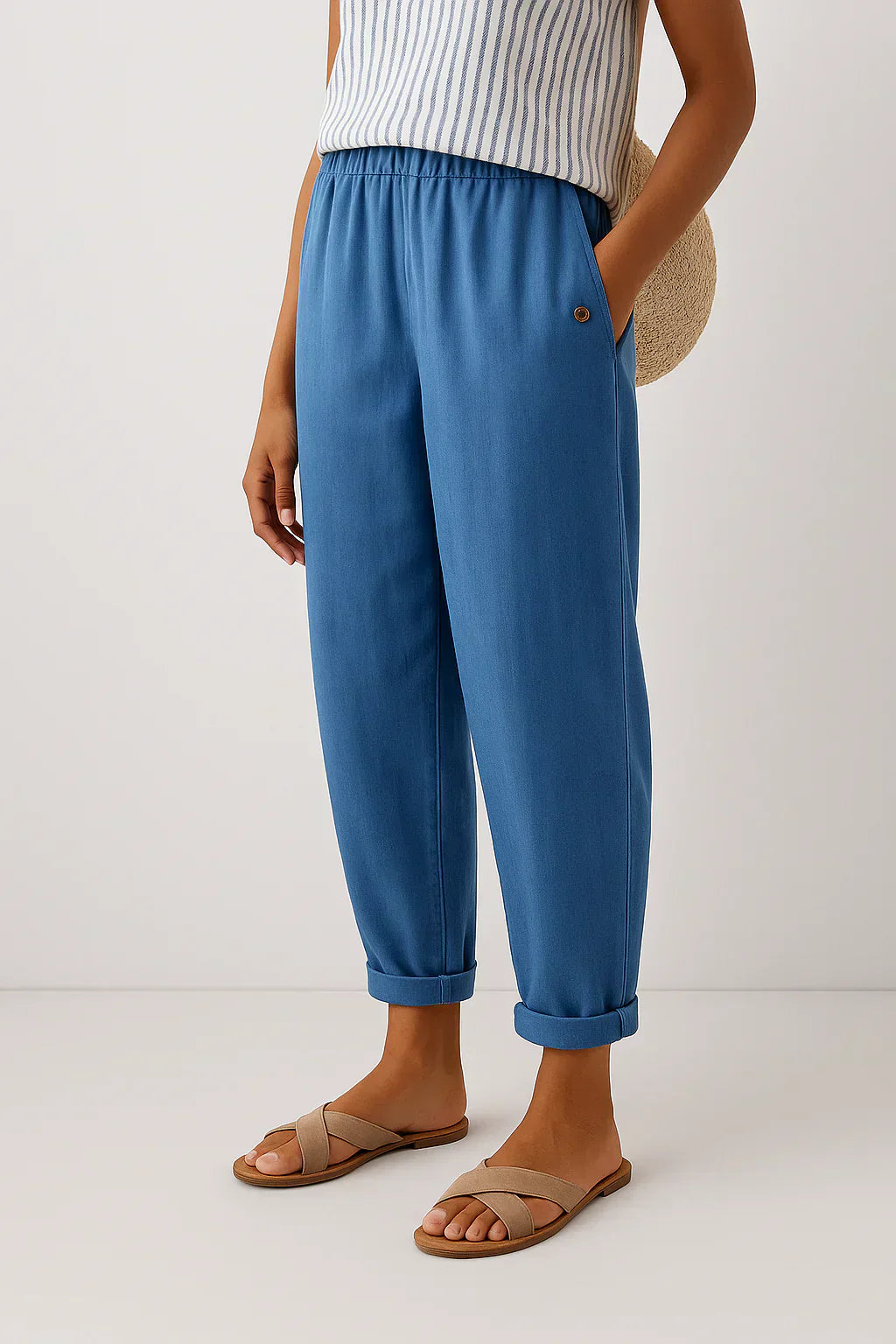 Edith | Pantaloni Confort Senza Tempo In Un Leggero Misto Lino e Cotone