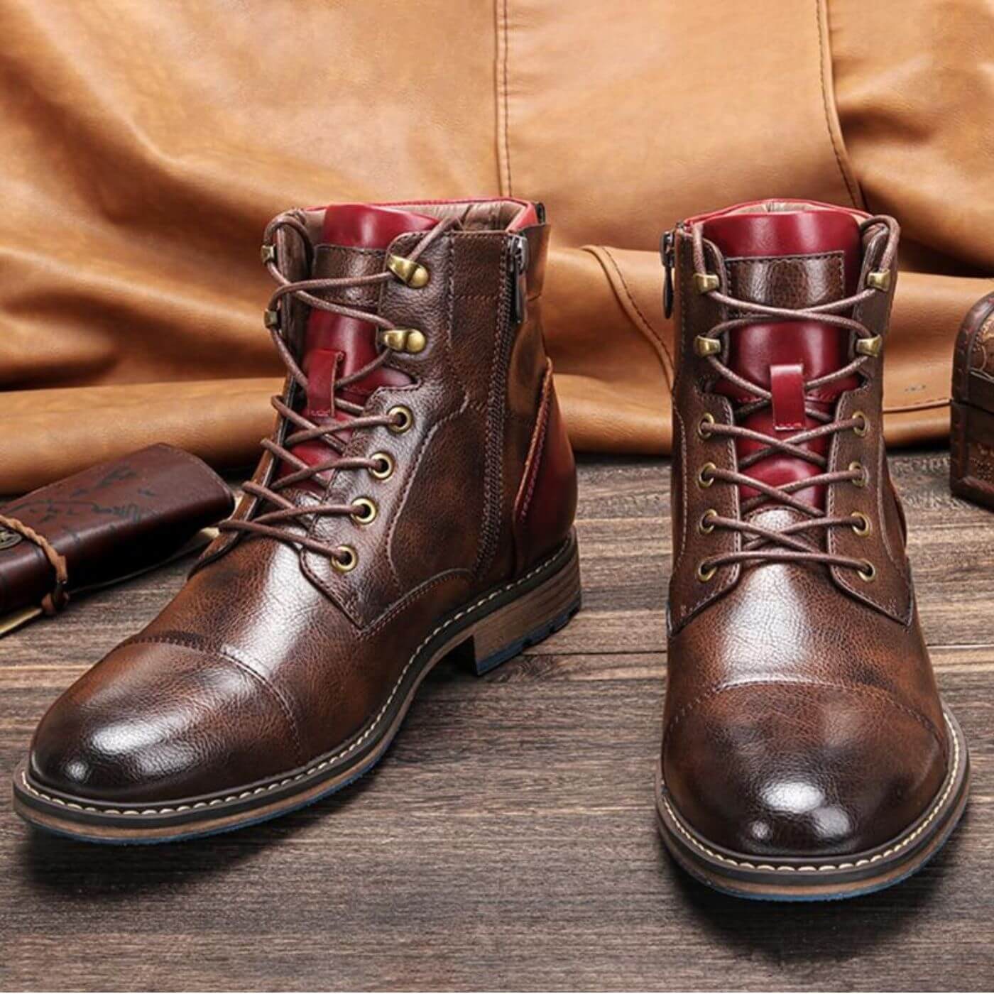 Connor | Stivali Oxford in pelle premium