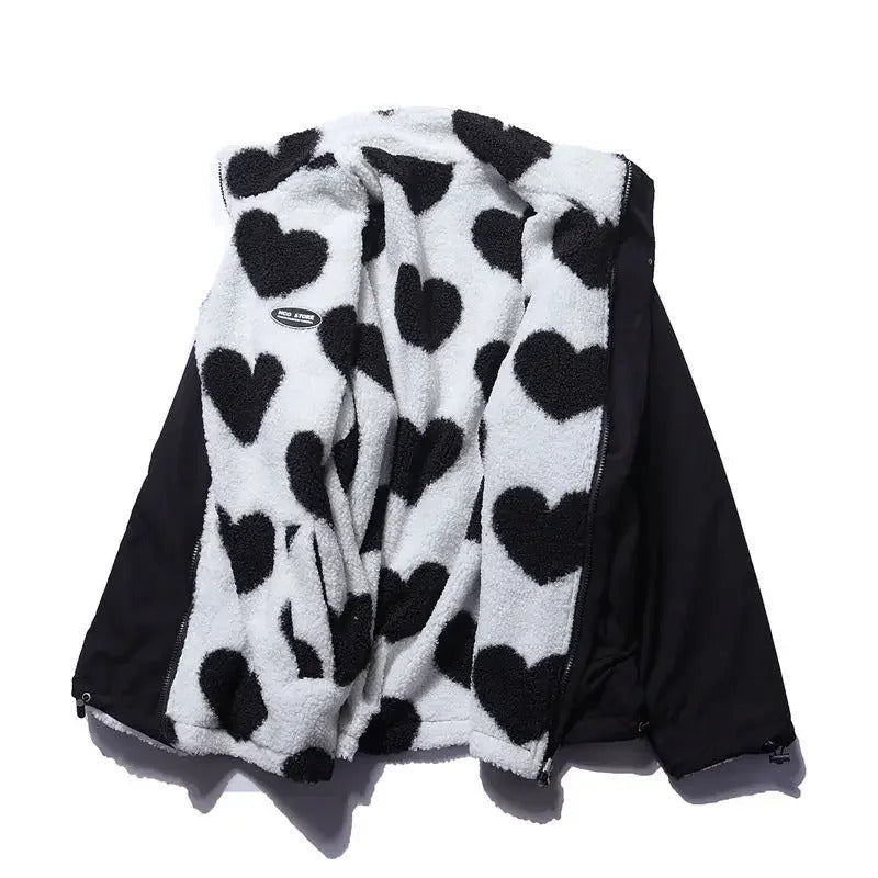 FIONA | GIACCA REVERSIBILE CUORI