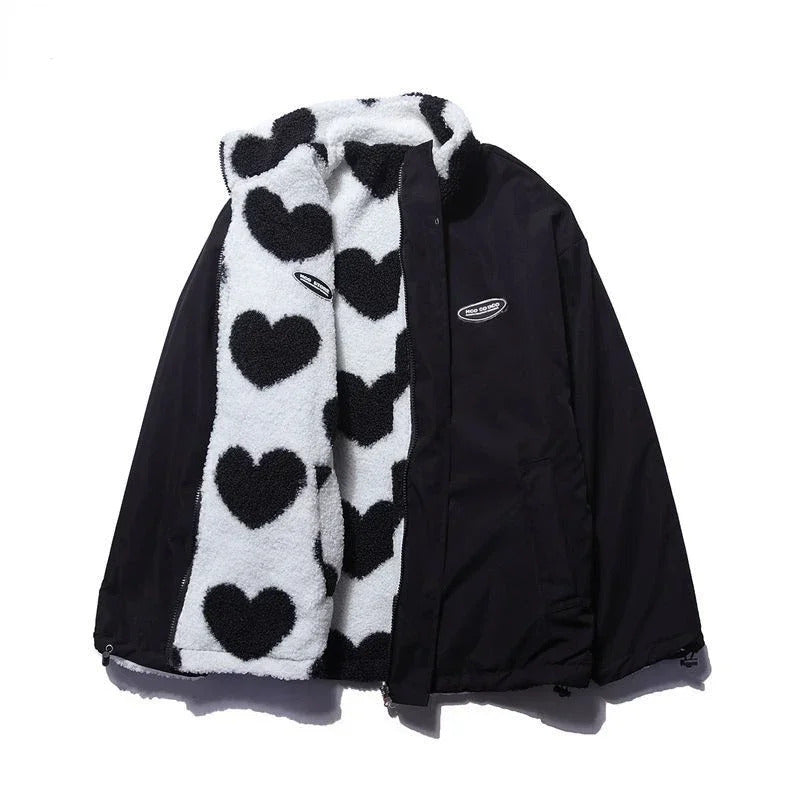 FIONA | GIACCA REVERSIBILE CUORI