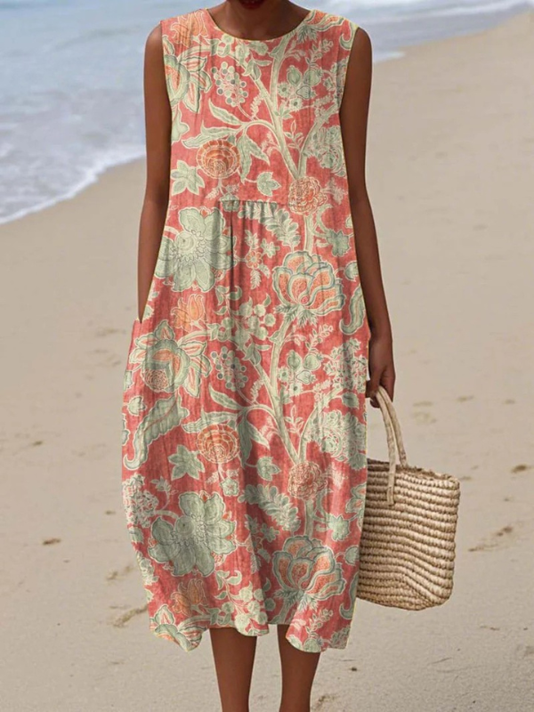 Beth™ Abito Midi Fiori