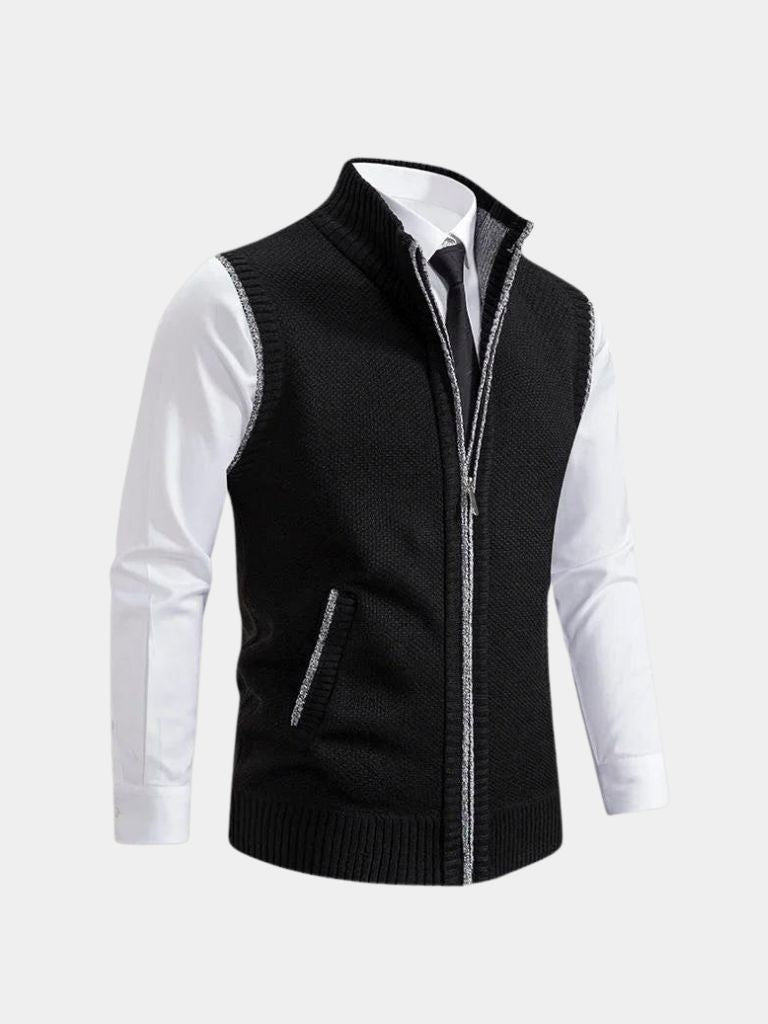 Gilet Elegante con Zip Intera - Viretti