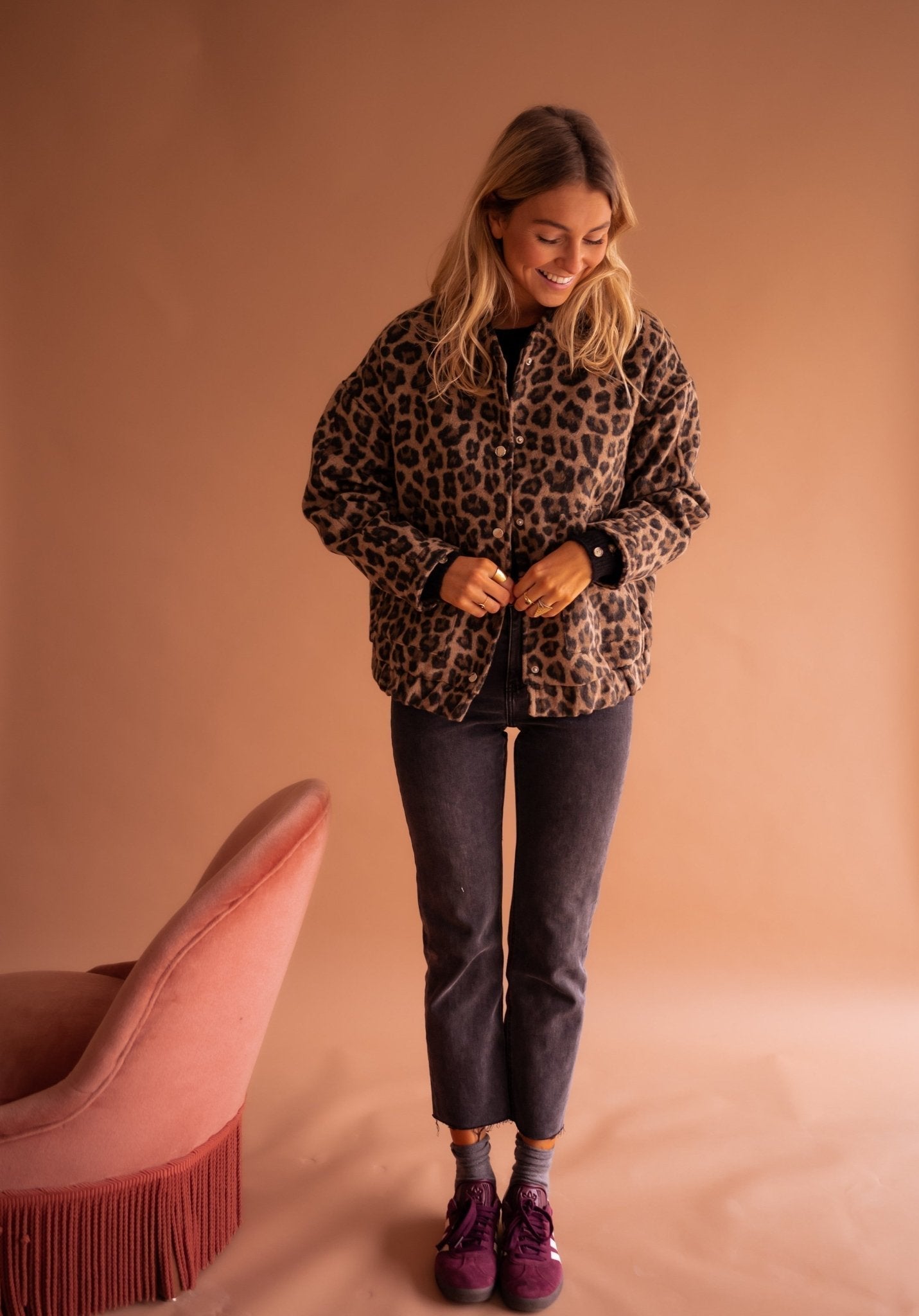 DANIELA | GIACCA LEOPARDATA CHIC