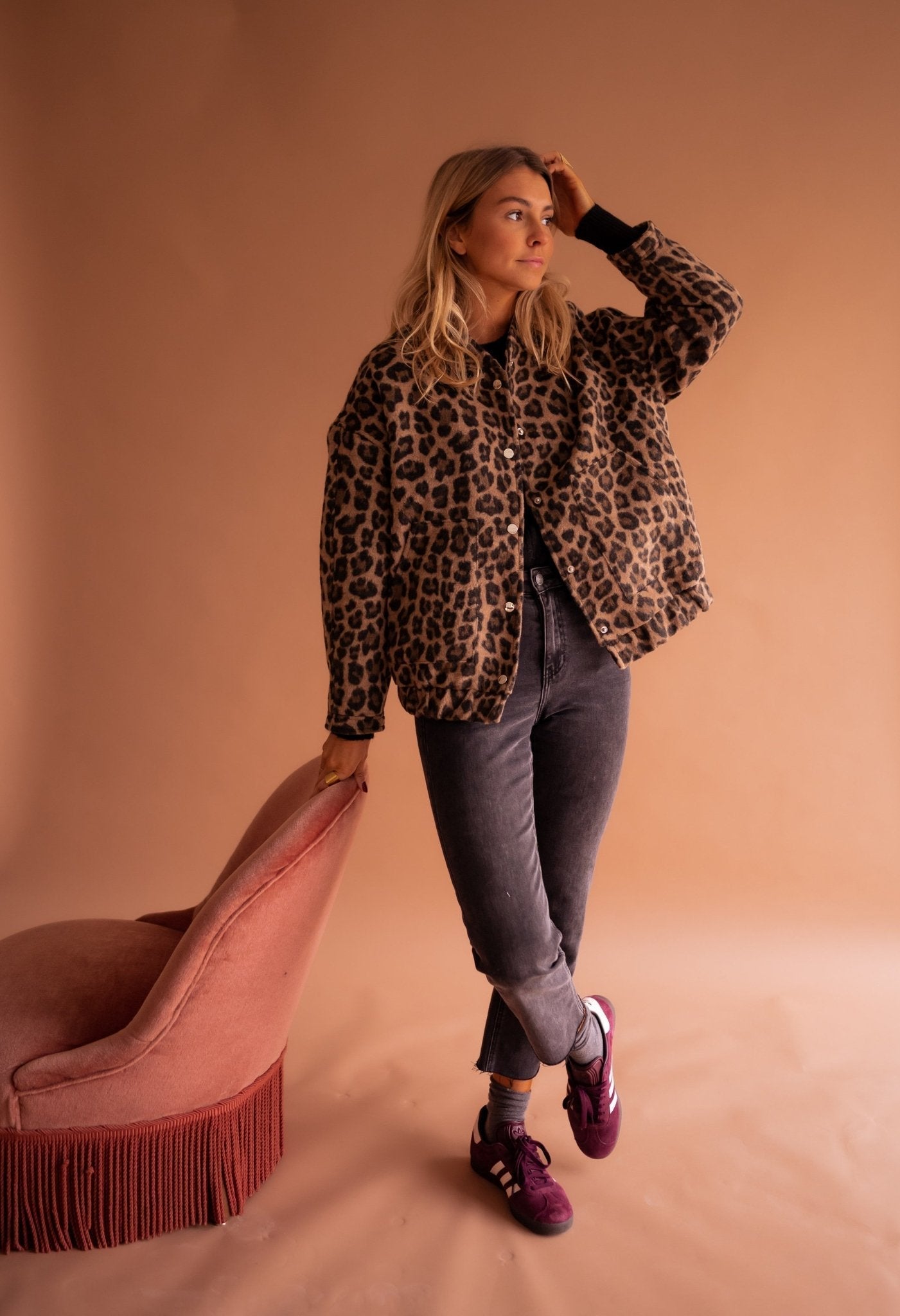 DANIELA | GIACCA LEOPARDATA CHIC