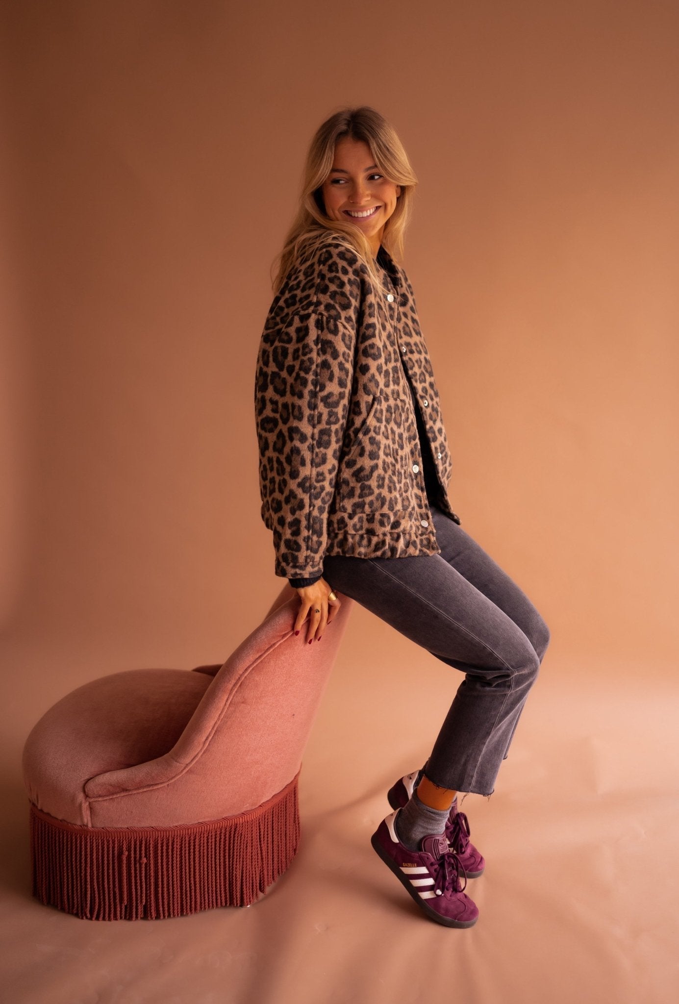 DANIELA | GIACCA LEOPARDATA CHIC