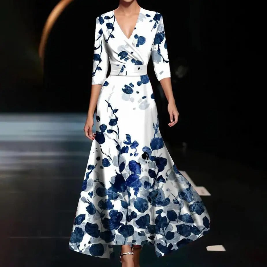 Ysa | Vestito Elegante con Motivo Floreale